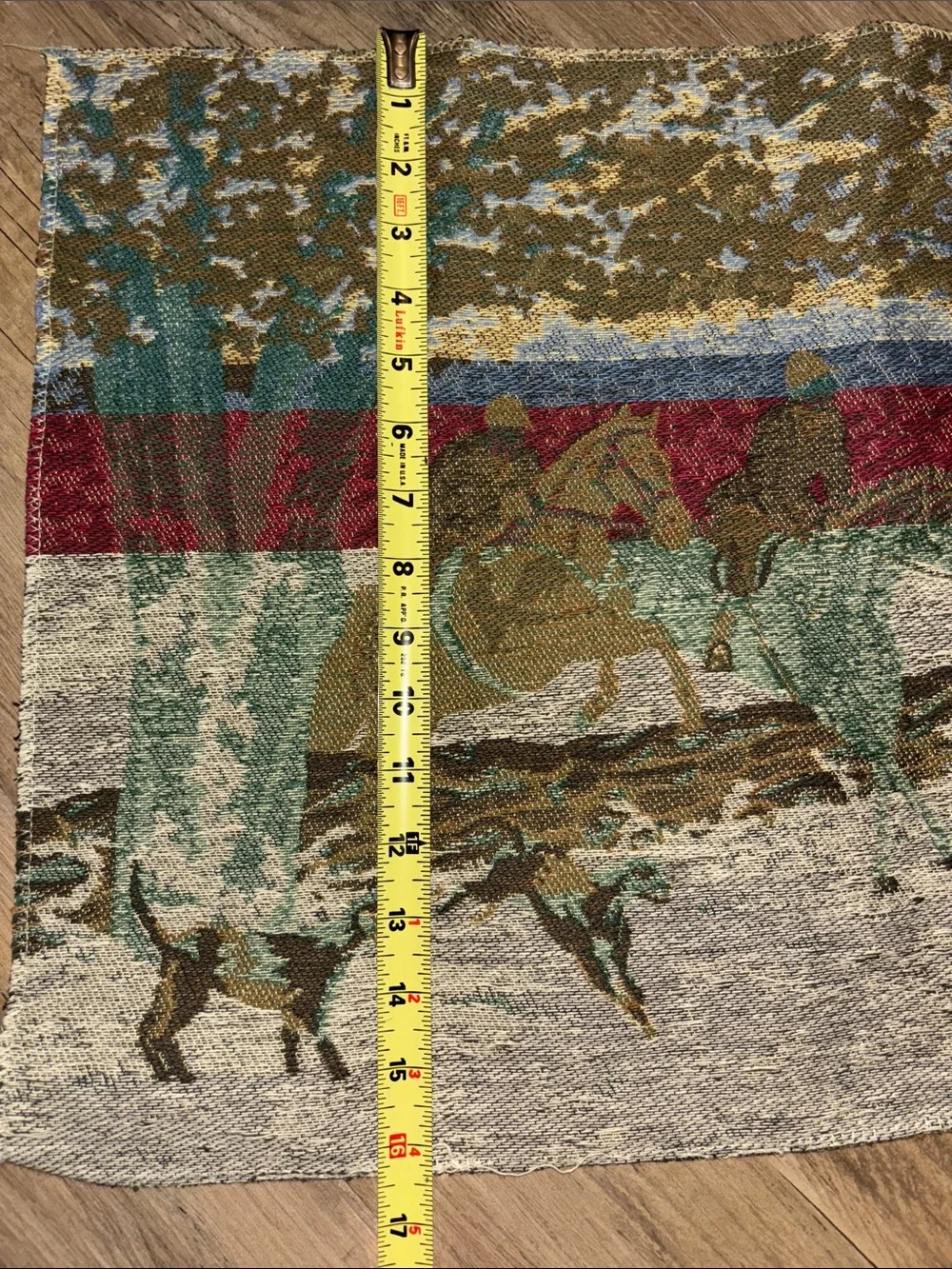 Vintage Equestrian Tapestry Panel